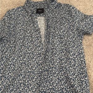 Rails Blue and White Casual Button Down Shirt